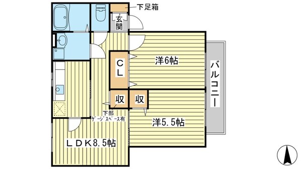 ソレジオ片浜の物件間取画像